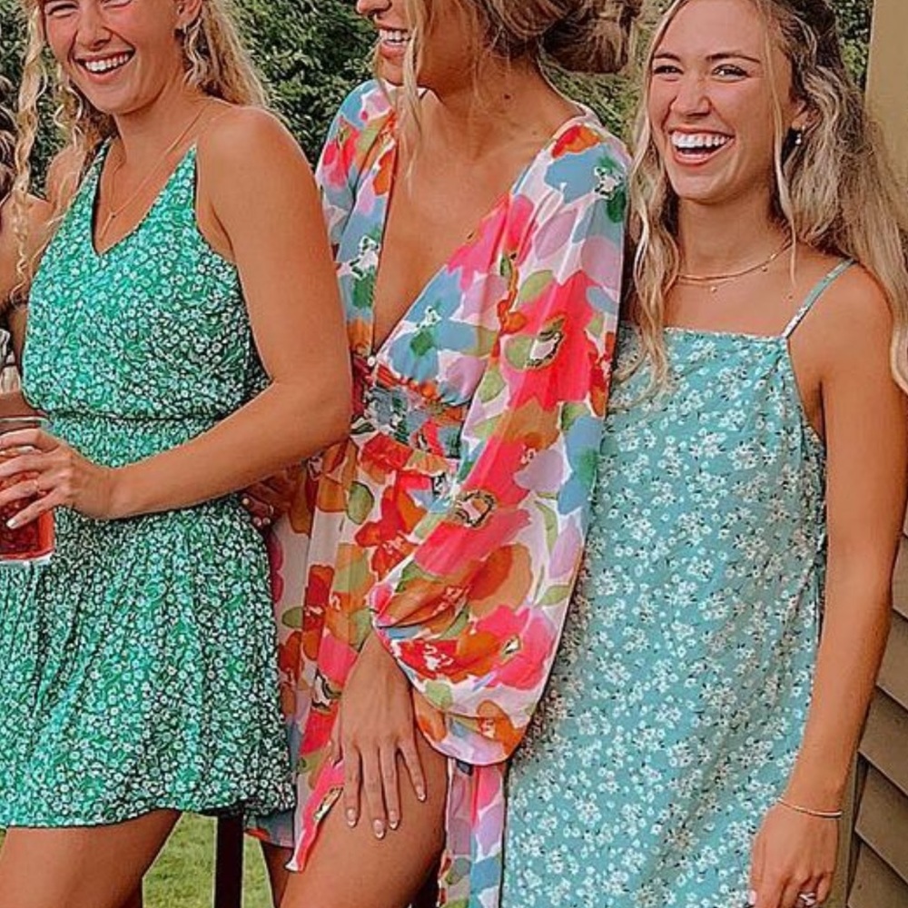 Asos Design Soft Shirred Waist Open Back Mini Dre… - image 4